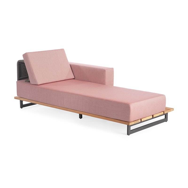23717 Chaise Left with armrest Ona